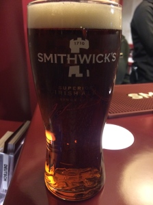 Smithwick's brewery. The beer wassn't so wonderful, but it was awesome to learn about its history see the facility.