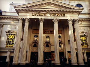 Lyceum theater where I saw the performance of The Lion King 